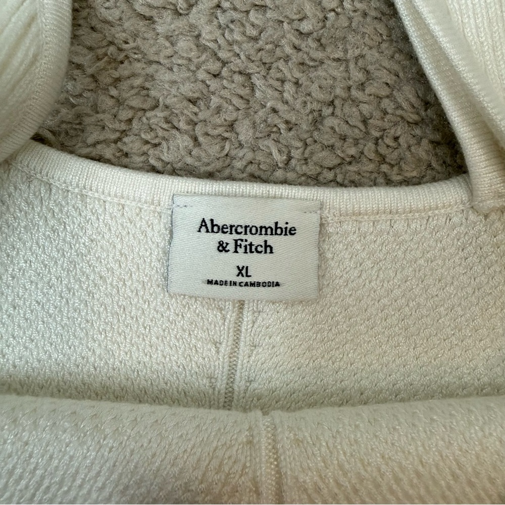 Abercrombie‎ & Fitch Elevated Rib Knit Crossback Tank Top Ivory XL - Picture 5 of 8